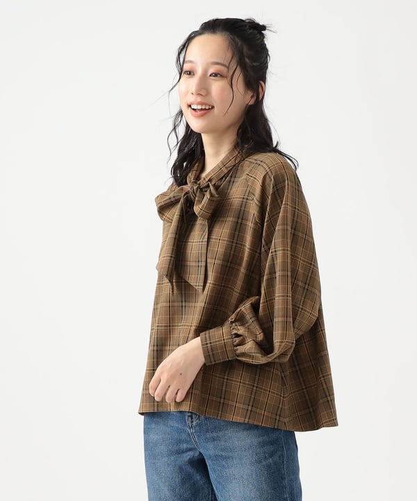 B:MING by BEAMS（ビーミング by ビームス）ボウタイ ブラウス（S～M