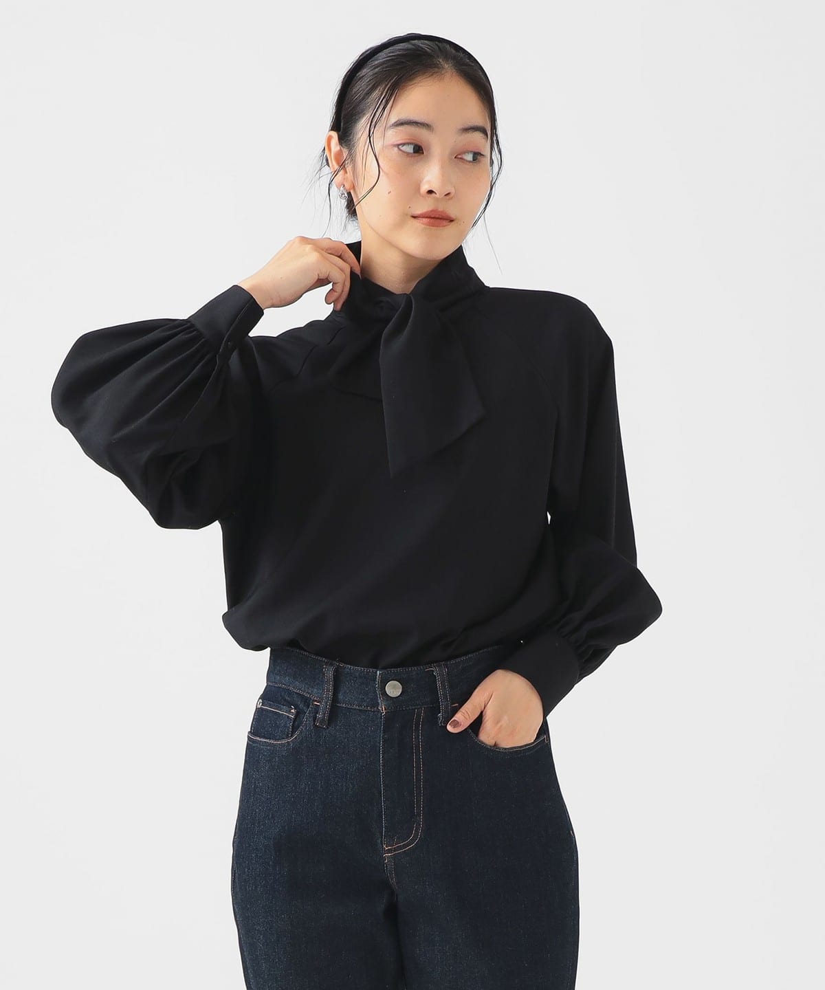ボウタイ ブラウス(S M) シャツ・ブラウス WOMEN BLACK S ボウタイ ブラウス(S M) シャツ・ブラウス WOMEN BLACK S