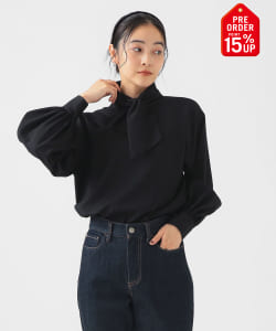 【+15%ポイントUP】ボウタイ ブラウス（S～M）