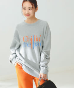 Collegiate Pacific x B:MING by BEAMS/ 別注 ロゴ クルーネック スウェット シャツ