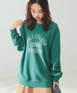 Collegiate Pacific x B:MING by BEAMS/ 別注 ロゴ クルーネック スウェット シャツ