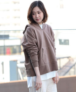 B:MING by BEAMS / 裏毛 スリットネック パーカ 20