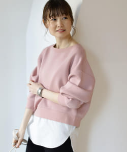 B:MING by BEAMS / バックリボン コンビ プルオーバー