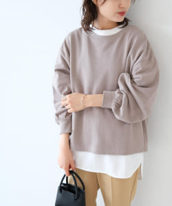 B:MING by BEAMS / 袖コクーン 裏毛 プルオーバー