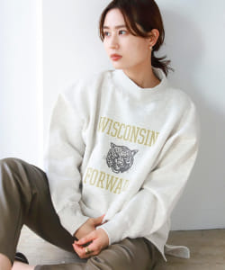 B:MING by BEAMS / 裏起毛 ロゴ プルオーバー