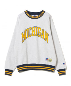 ▲RUSSELL ATHLETIC / Michigan ロゴ スウェット