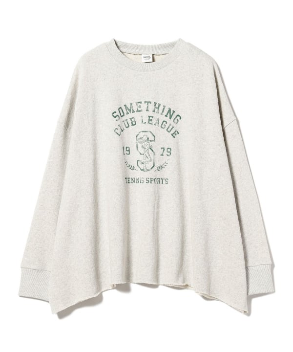 B:MING by BEAMS SOMETHING B:MING by BEAMS Flare Logo Sweat