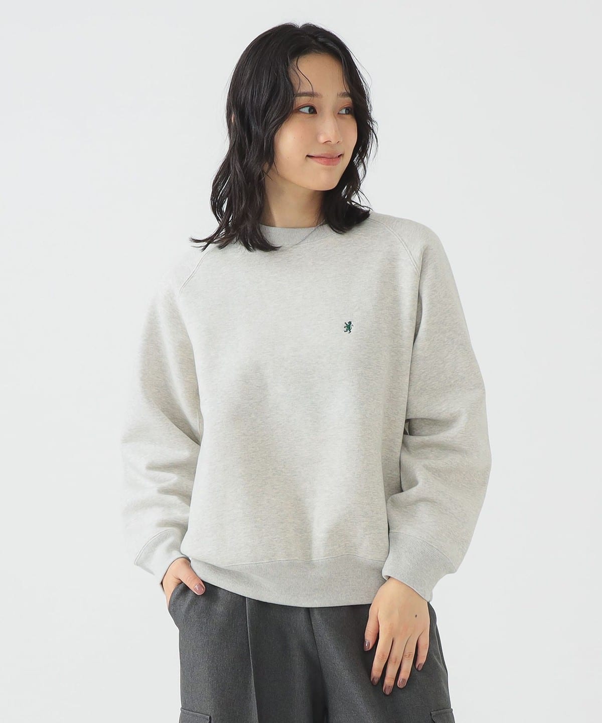 GYMPHLEX / SWING SLEEVE スウェット プルオーバー トップス WOMEN TOP GREY 12 GYMPHLEX / SWING SLEEVE スウェット プルオーバー トップス WOMEN TOP GREY 12