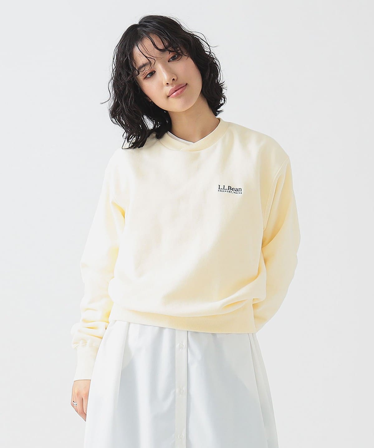 L. L.Bean エル・エル・ビーン / Smithfield Crewneck Sweatshirt トップス WOMEN MAIZE M L. L.Bean エル・エル・ビーン / Smithfield Crewneck Sweatshirt トップス WOMEN MAIZE M