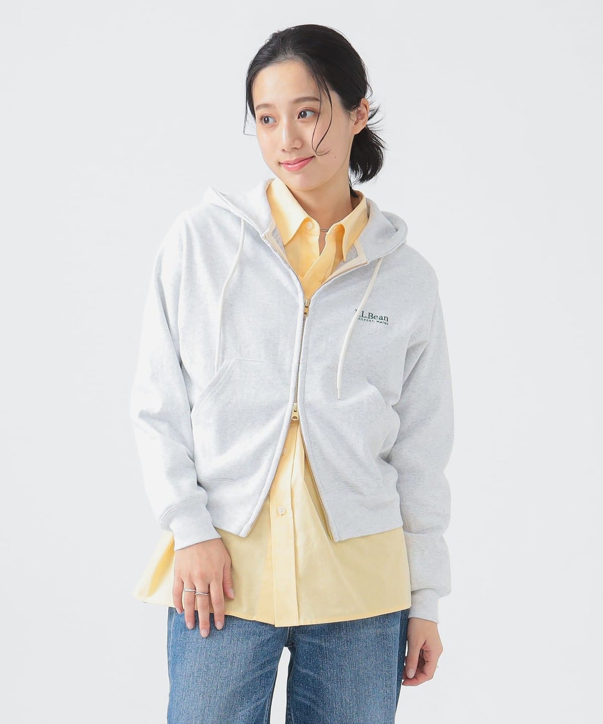 L. L.Bean エル・エル・ビーン / Portage Full-Zip Hooded Sweatshirt トップス WOMEN BIRCH M L. L.Bean エル・エル・ビーン / Portage Full-Zip Hooded Sweatshirt トップス WOMEN BIRCH M