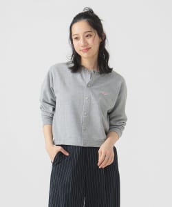 DANTON / COTTON TERRY CREW NECK CARDIGAN