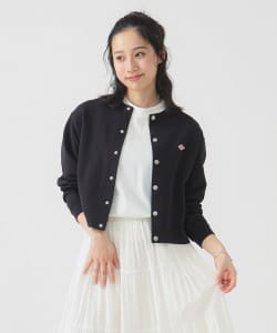 DANTON / COTTON TERRY CREW NECK CARDIGAN