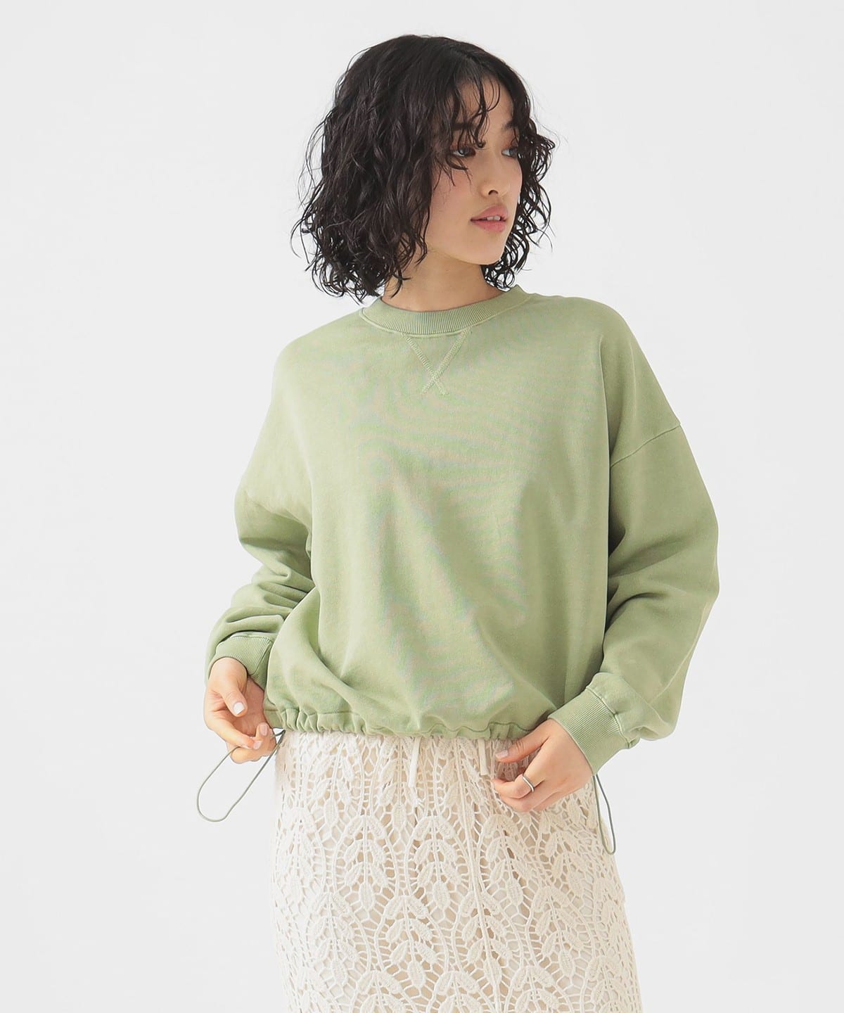 オーバーダイ 裏毛 プルオーバー トップス トップス WOMEN SAGE ONE SIZE オーバーダイ 裏毛 プルオーバー トップス トップス WOMEN SAGE ONE SIZE