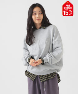 【+15%ポイントUP】パッチワーク ロゴ スウェット