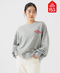 【+15%ポイントUP】【別注】RUSSELL ATHLETIC / プリント クルーネック スウェット