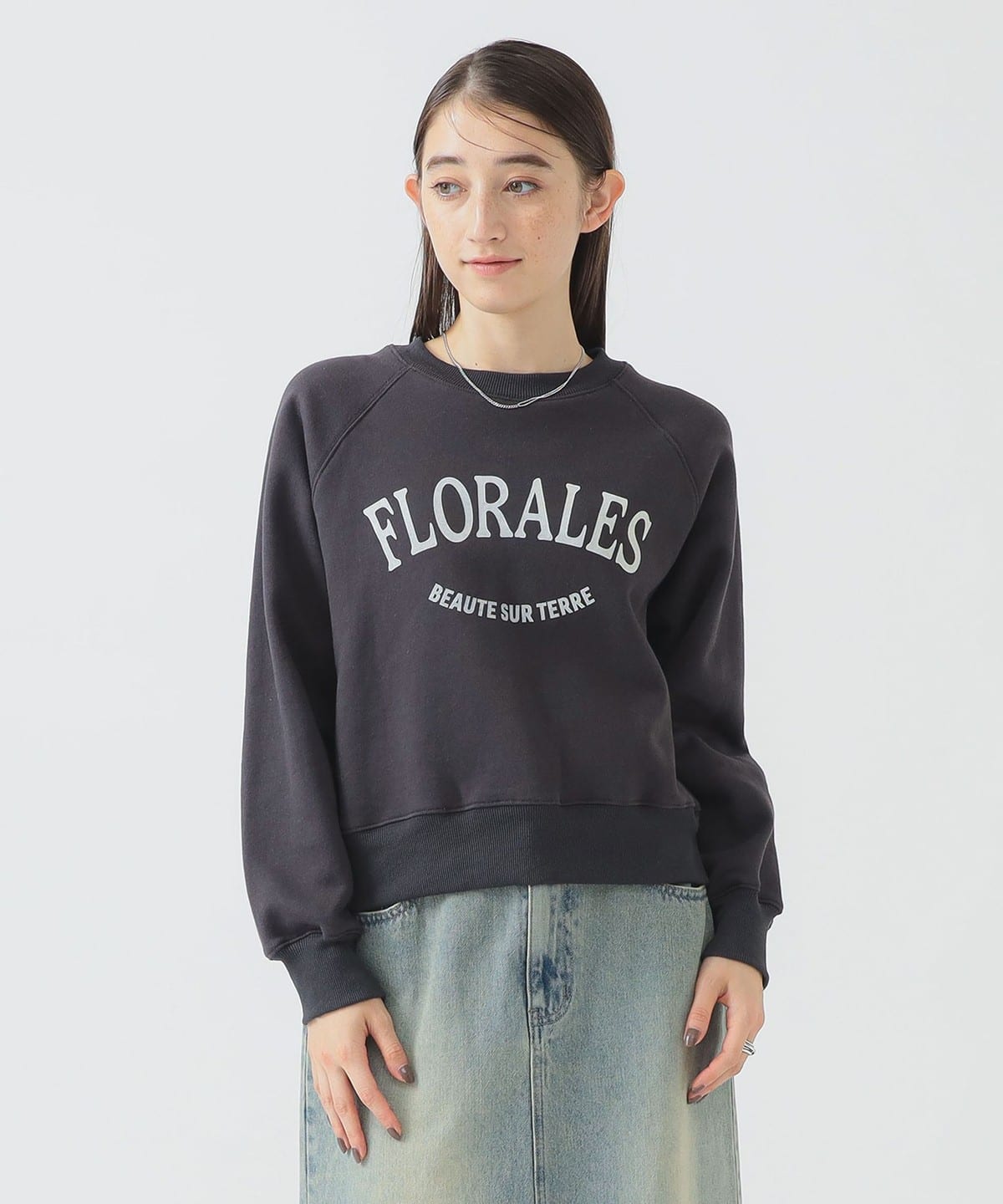 裏起毛 ロゴ プルオーバー トップス WOMEN INK BLACK ONE SIZE 裏起毛 ロゴ プルオーバー トップス WOMEN INK BLACK ONE SIZE