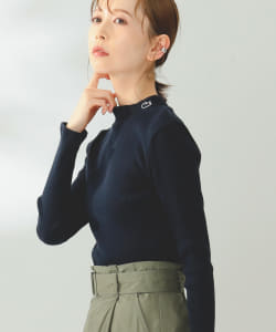 LACOSTE / ボトルネック リブ ロングスリーブ Ｔシャツ