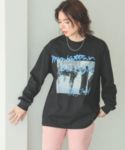 Manhattan Portage × B:MING by BEAMS / 別注 フォトプリント ロングスリーブ Tシャツ 22AW