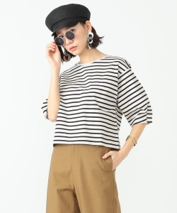 B:MING by BEAMS / 度詰天竺ボーダーTシャツ 18SS