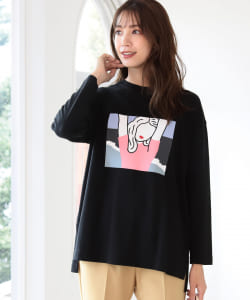 B:MING by BEAMS / オートモアイ プリント ロングスリーブ Tシャツ