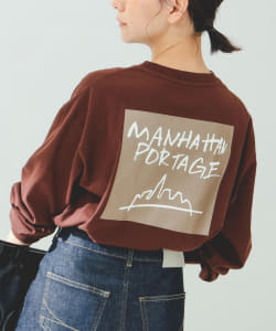 Manhattan Portage × B:MING by BEAMS / 別注 プリント ロングスリーブ Tシャツ