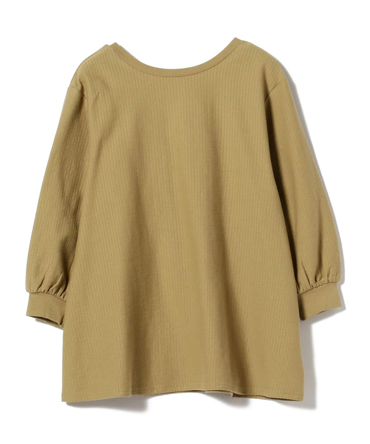 変形 テレコ プルオーバー Tシャツ・カットソー WOMEN YELLOW FREE 変形 テレコ プルオーバー Tシャツ・カットソー WOMEN YELLOW FREE