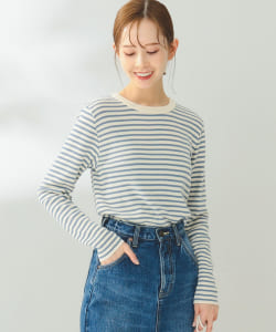 Adriana Kay / クルーネック ボーダー Tシャツ