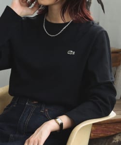LACOSTE for B:MING by BEAMS / 別注 ロングスリーブ クルーネック Tシャツ