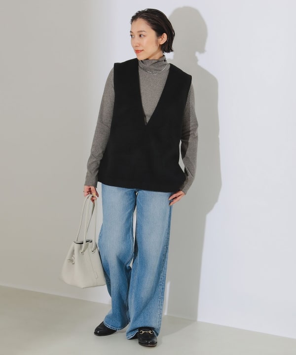 BEAMS eleventy ニットベスト B:MING by BEAMS（ビーミング by ビームス）LAJA タートルネック
