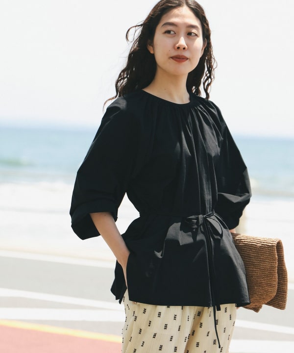 トップス Aym ENVYM tシャツ ショルダーオープントップス レディース : ZOZOTOWN