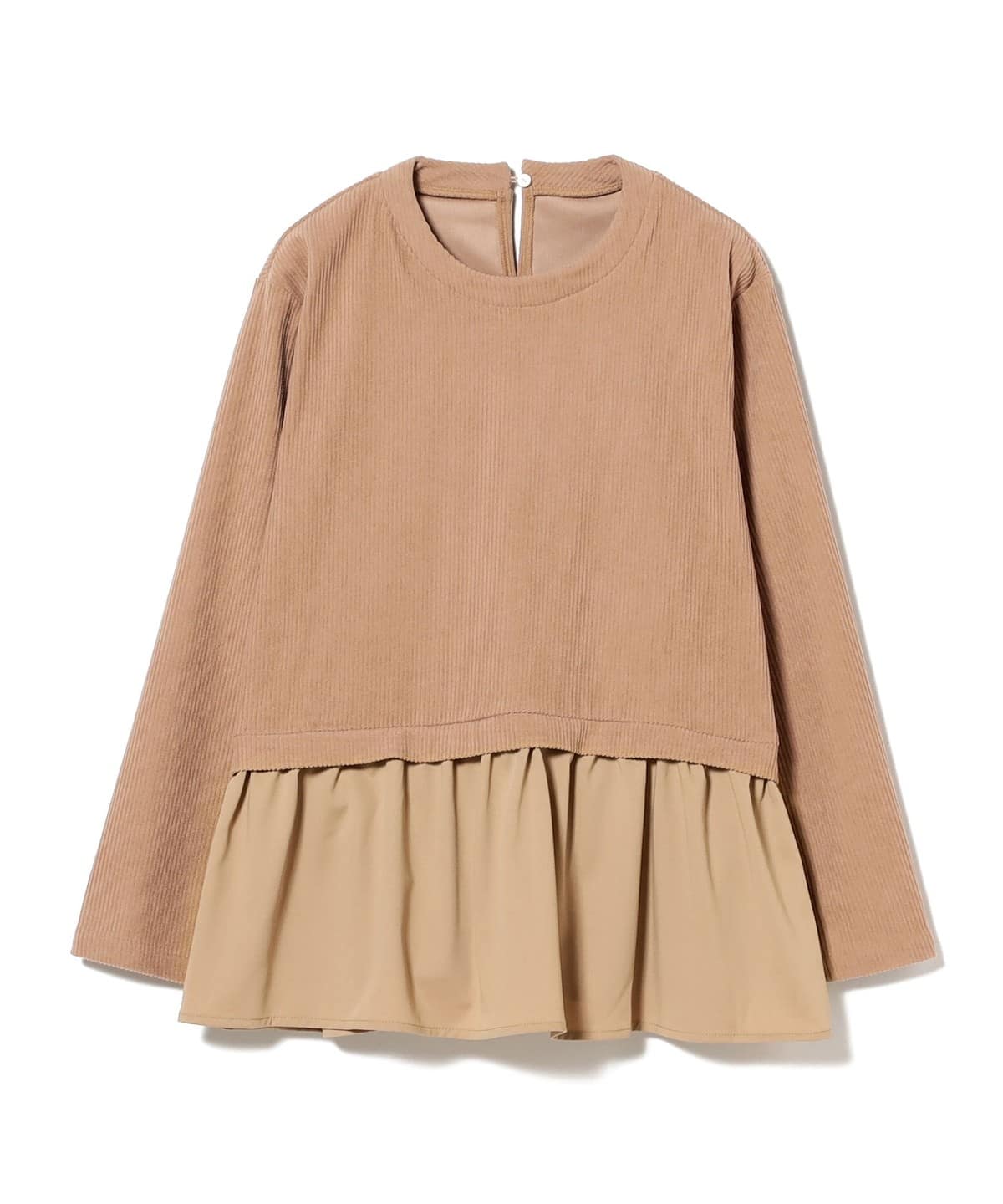 カット コール コンビ プルオーバー Tシャツ・カットソー WOMEN BEIGE ONE SIZE カット コール コンビ プルオーバー Tシャツ・カットソー WOMEN BEIGE ONE SIZE