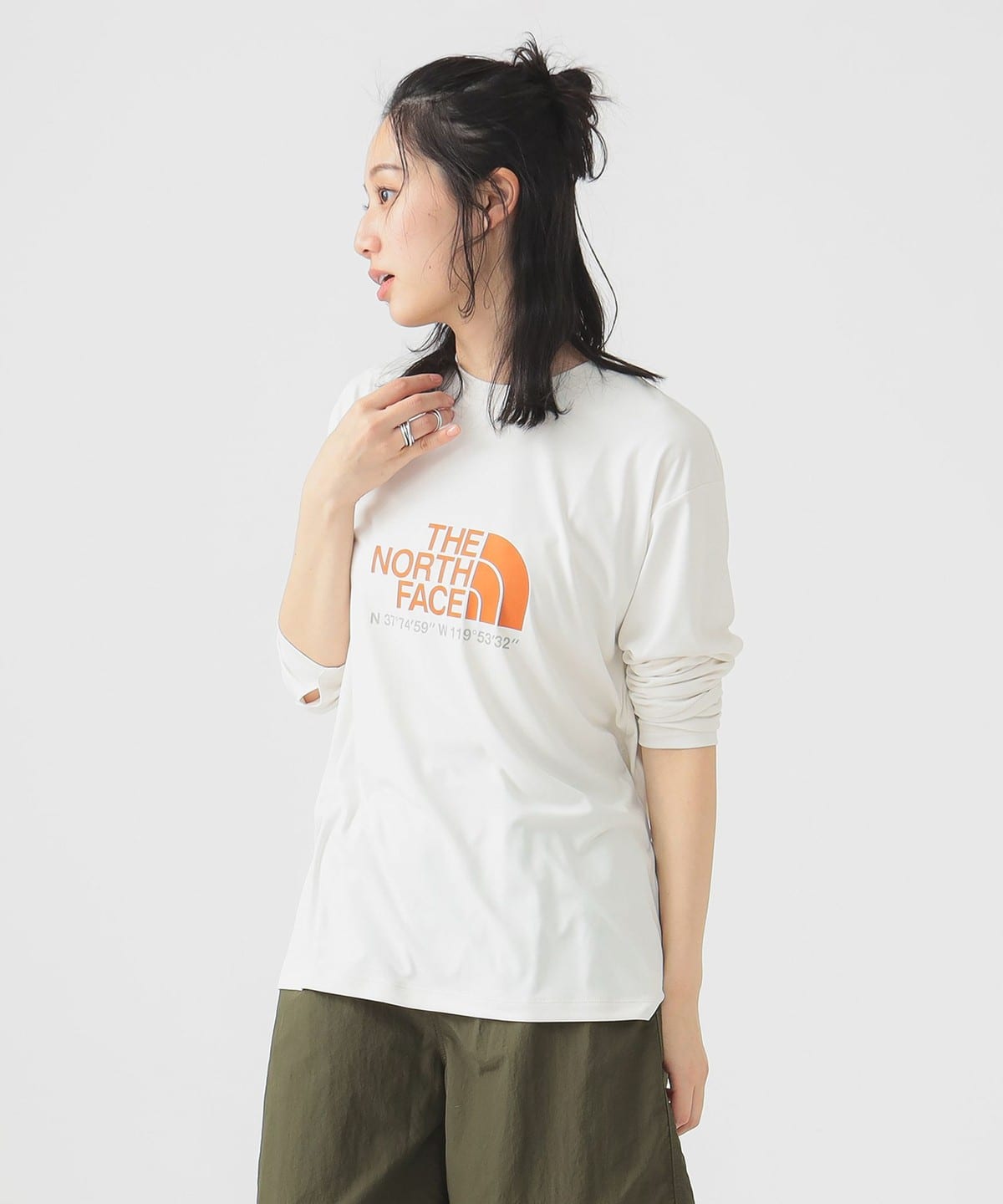 THE NORTH FACE ザ・ノース・フェイス / ロング スリーブ ウォーター スムース ティー Tシャツ・カットソー WOMEN ホワイトデューン L THE NORTH FACE ザ・ノース・フェイス / ロング スリーブ ウォーター スムース ティー Tシャツ・カットソー WOMEN ホワイトデューン L