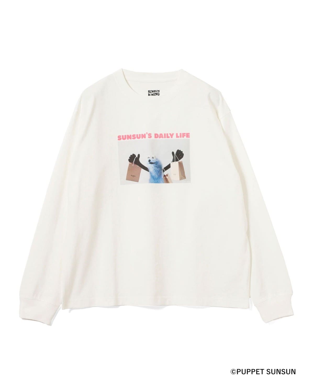 PUPPET SUNSUN × B:MING by BEAMS ビーミング by ビームス / フェード フォトプリント ロングスリーブ Tシャツ【shop】(XS) Tシャツ・カットソー WOMEN OFF WHITE XS PUPPET SUNSUN × B:MING by BEAMS ビーミング by ビームス / フェード フォトプリント ロングスリーブ Tシャツ【shop】(XS) Tシャツ・カットソー WOMEN OFF WHITE XS