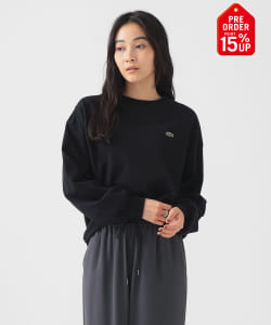 【+15%ポイントUP】【別注】LACOSTE / ロングスリーブ クルーネック Tシャツ