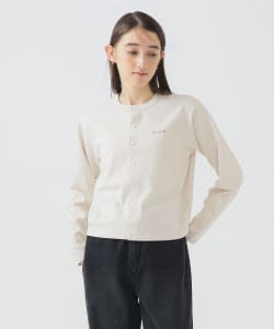 Gymphlex / コットン 長袖 ショート カーディガン