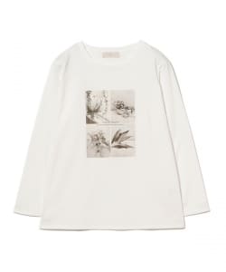 プリント ロングスリーブ Tシャツ