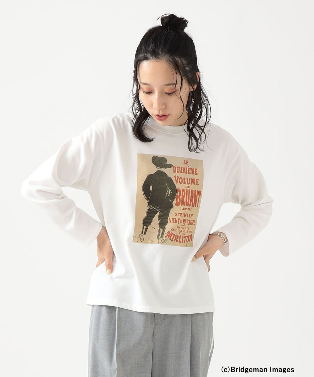 Lautrec ロングスリーブ Tシャツ Tシャツ・カットソー WOMEN Aristide Bruant ONE SIZE Lautrec ロングスリーブ Tシャツ Tシャツ・カットソー WOMEN Aristide Bruant ONE SIZE