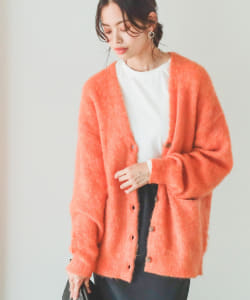 B:MING by BEAMS / モヘヤ混 オーバー Vカーディガン 22AW