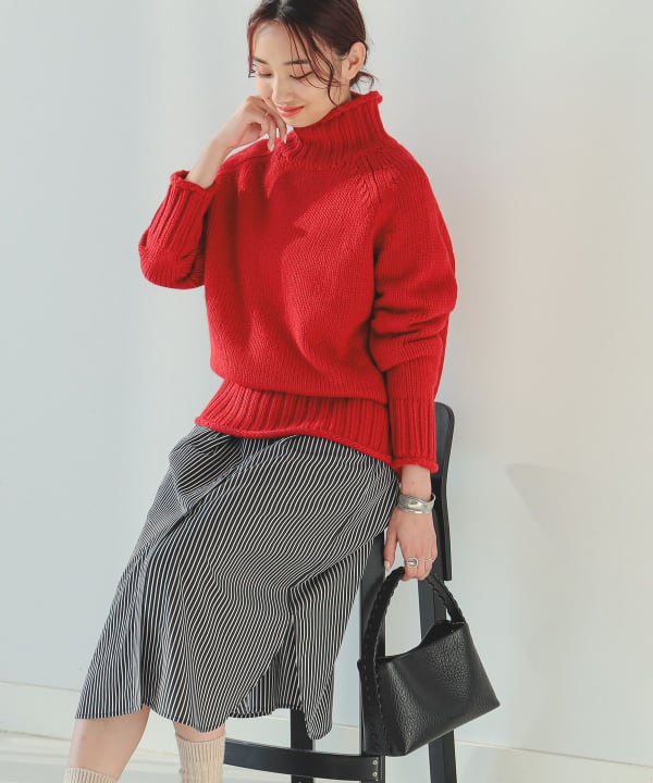 B:MING by BEAMS B:MING by BEAMS off-turtleneck pullover