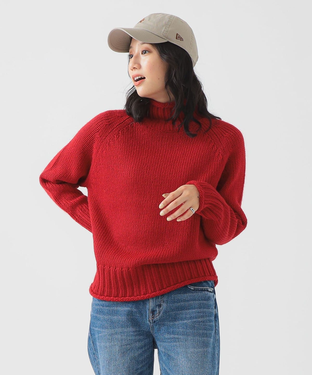エドワード オフタートルネック プルオーバー トップス WOMEN RED ONE SIZE エドワード オフタートルネック プルオーバー トップス WOMEN RED ONE SIZE