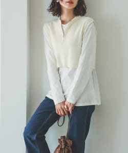 B:MING by BEAMS / ベスト コンビ ロングスリーブ Tシャツ
