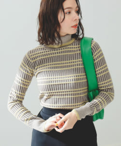 B:MING by BEAMS / レトロ ボーダー タートルネック ニット 22AW