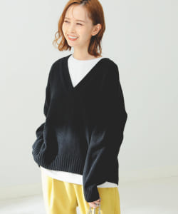 B:MING by BEAMS / ロングスリーブTシャツ × Vネックニット セット 22AW
