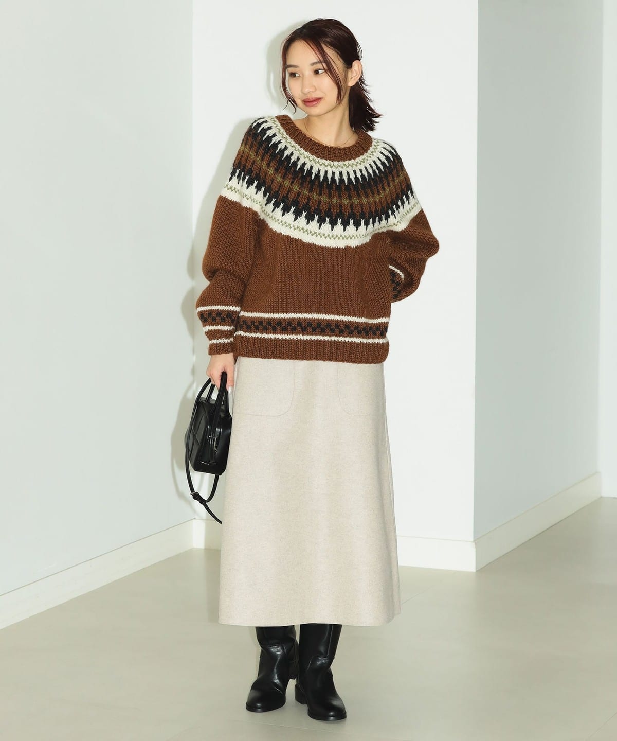 B:MING by BEAMS（ビーミング by ビームス）【別注】 NEPALHANDKNIT / 求心柄 ニット プルオーバー（トップス ニット ・セーター）通販｜BEAMS