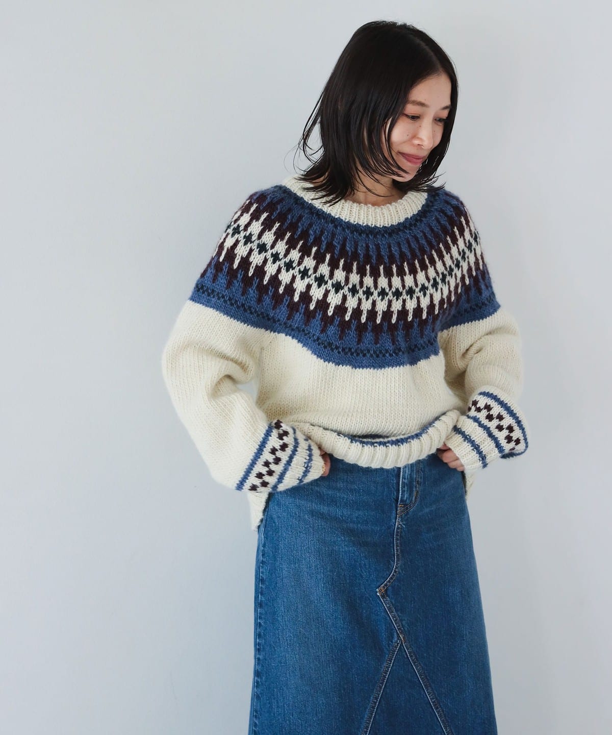 B:MING by BEAMS（ビーミング by ビームス）NEPALHANDKNIT × B:MING by