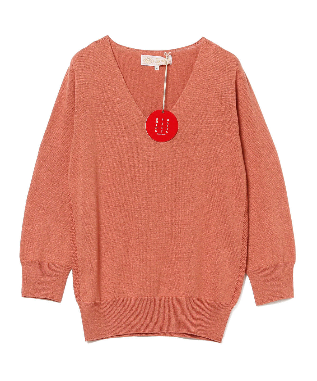 "BBB"ホールガーメントVネックプルオーバー トップス WOMEN ORANGE. PK S "BBB"ホールガーメントVネックプルオーバー トップス WOMEN ORANGE. PK S