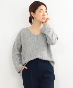 B:MING by BEAMS / ヤク混Vネックリブプルオーバー 16AW