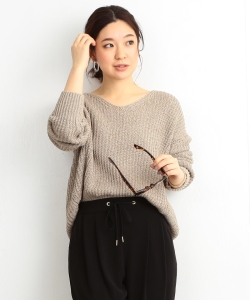 B:MING by BEAMS / 片畦裏目Vネックニット