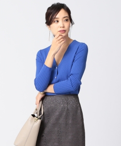 【洗える】B:MING by BEAMS / ウォッシャブル リブカーディガン 18SS-P