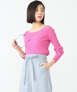 B:MING by BEAMS / ボートネックリブニット